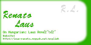 renato laus business card